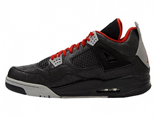 AIR JORDAN 4 RETRO rare air laser black/cement grey