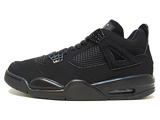 AIR JORDAN 4 RETRO black cat black/black-lt graphite