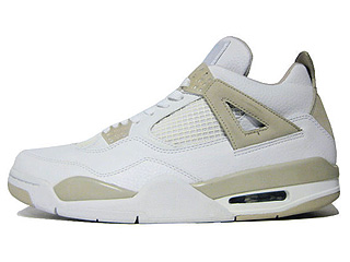 WMNS AIR JORDAN 4 RETRO white/border blue-light sand