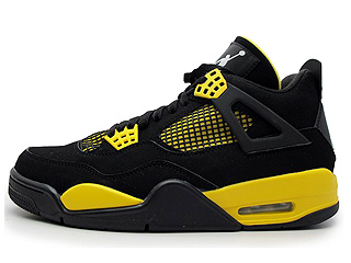 AIR JORDAN 4 RETRO LS thunder black/tour yellow-white