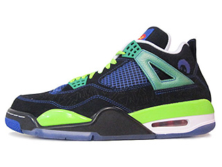 AIR JORDAN 4 RETRO DB doernbecher black/old ryl-elctrc grn-white