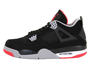 AIR JORDAN 4 RETRO black/cement grey-fire red