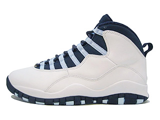 AIR JORDAN 10 RETRO white/obsidian-ice blue-v red