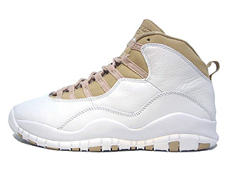 AIR JORDAN 10 RETRO white/linen-university blue