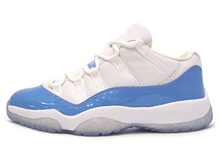AIR JORDAN 11 LOW RETRO white/columbia blue