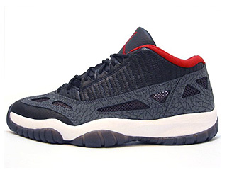AIR JORDAN 11 RETRO LOW black/varsity red-dark charcoal