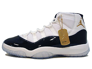 AIR JORDAN 11 RETRO+ defining moments white/metallic gold-black