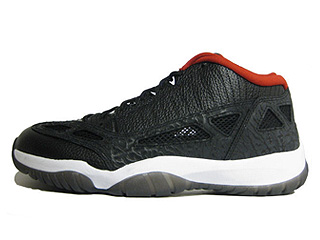 AIR JORDAN 11 RETRO LOW black/varsity red-white