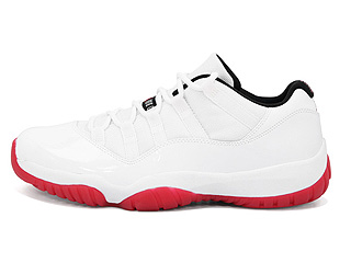 AIR JORDAN 11 RETRO LOW white/varsity red-black