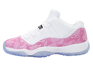 AIR JORDAN 11 RETRO GS pink snakeskin white/cherry pink-black
