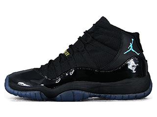 AIR JORDAN 11 RETRO GAMMA BLUE black/gamma blue-varsity maize