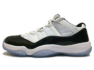 AIR JORDAN 11 LOW CONCORD white/black