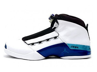 AIR JORDAN 17 white/college blue-black