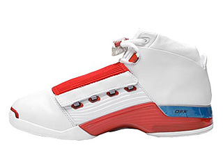AIR JORDAN 17 white/varsity red-charcoal