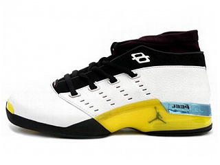 AIR JORDAN 17 LOW white/lightning-black-chrome
